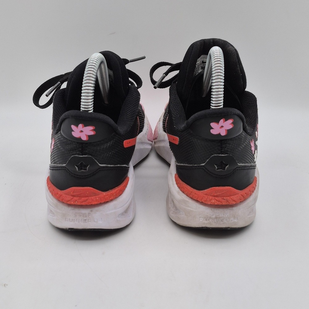 Nike Running Shoes Youth Size 3.5Y Black Pink Flower Mesh Sneaker FJ8077-001 - Picture 7 of 13